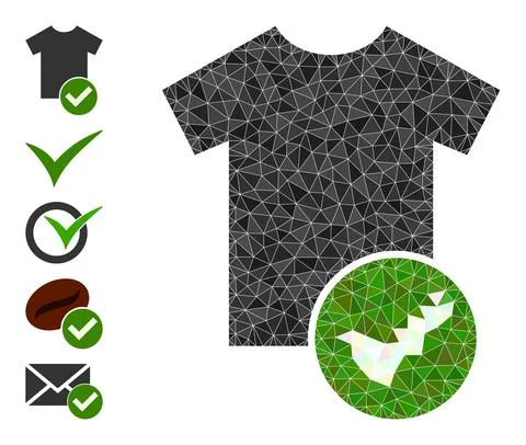 Vector Triangle Filled Dress Confirmation Icon and More Icons Illustrazione stock