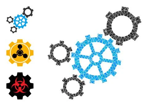 Vector Triangle Filled Mechanism Icon and Similar Icons Stock Illustration