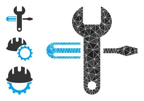 Vector Triangle Filled Tuning Icon with Similar Icons 스톡 일러스트