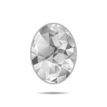 Vector triangle mirror. Vector polygonal diamond 스톡 일러스트