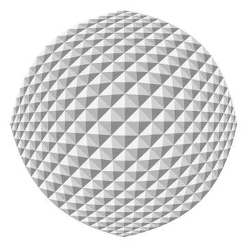 Vector triangle sphere. Abstract background. Illustrazione stock