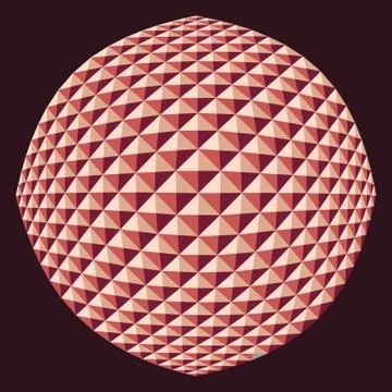 Vector triangle sphere. Abstract background. Stockillustratie