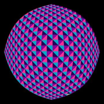 Vector triangle sphere. Abstract background. Stockillustratie