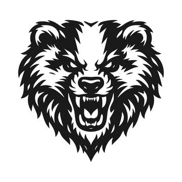 Vector tribal badger logo Stock Illustration