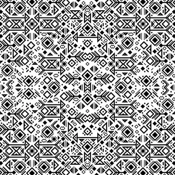 Vector tribal cover background, decorative geometric aztec seamless Stock Illustration