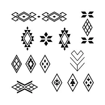Vector Tribal elements, ethnic collection. Stock Illustration
