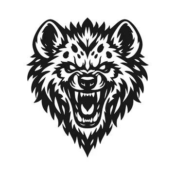 Vector tribal hyena logo Stock Illustration