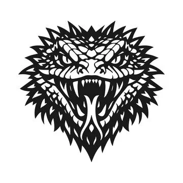 Vector tribal lizard logo Stock Illustration