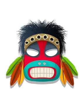 Vector tribal mask Illustrazione stock