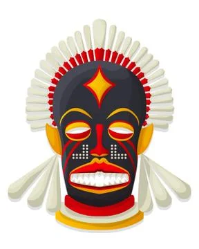 Vector tribal mask Stock Illustration