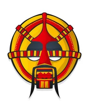 Vector tribal mask イラスト素材
