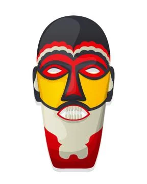 Vector tribal mask Illustrazione stock