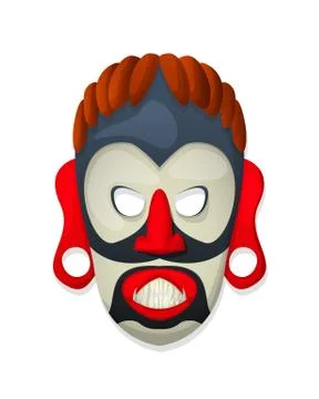 Vector tribal mask Stock Illustration