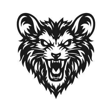 Vector tribal mouse logo Stock Illustration