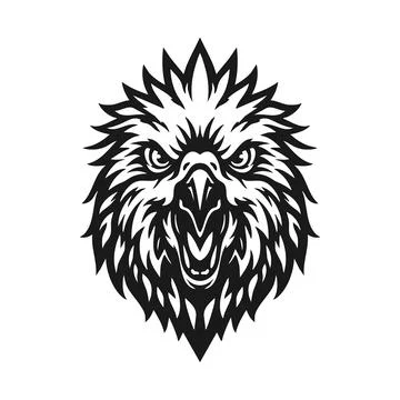 Vector tribal parrot logo Stock Illustration
