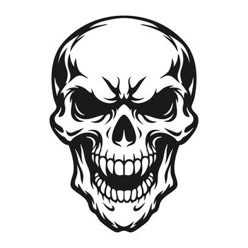 Vector tribal skull logo Stock Illustration