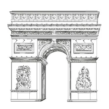 Vector Triumphal Arch Stock Illustration