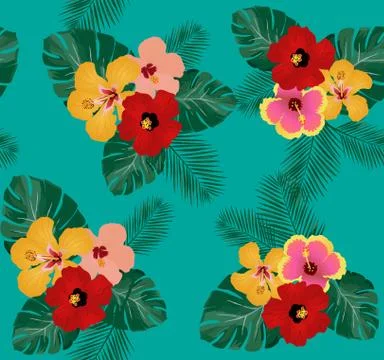 Vector Tropical Background Stock Illustration