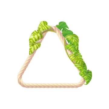 Vector tropical frame clip art Stock Illustration