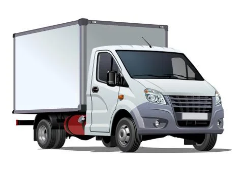 Vector truck template isolated on white Stock Illustration