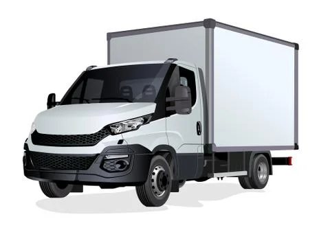 Vector truck template isolated on white Stock Illustration