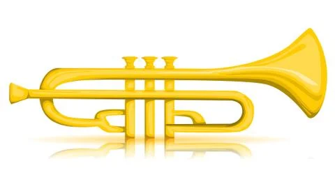 Vector trumpet Stock Illustration