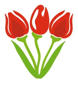 Vector tulips Stock Illustration