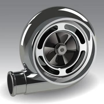 Vector Turbo Compressor Stock Illustration