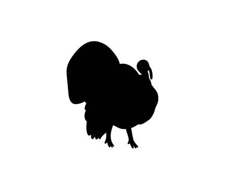 Vector turkey silhouette Stock Illustration