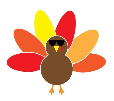 Vector Turkey Sunglasses Stock Illustration