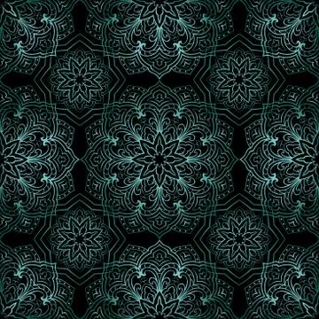 Vector turquoise ornaments. Stock Illustration