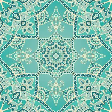 Vector turquoise pattern. Stock Illustration