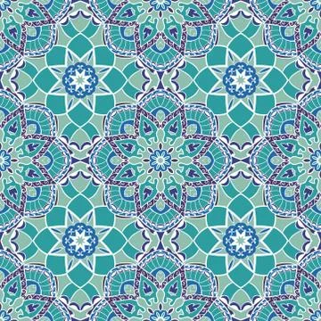 Vector turquoise pattern. Stock Illustration