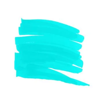 Vector turquoise stripes drawn with markers. Elements for design and backgrou Illustrazione stock