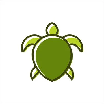 Vector of a turtle design logo vector animals Stock Illustration