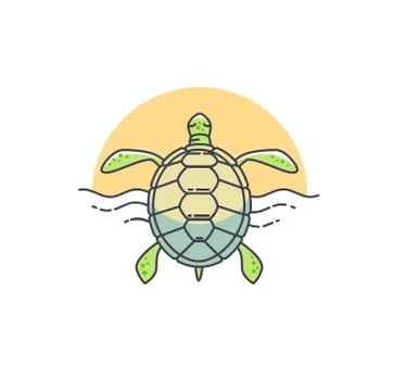 Vector turtle icon Stock Illustration