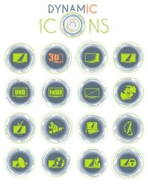 Vector TV features and specifications 库存插图