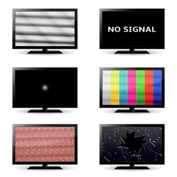 Vector TV Icons Stockillustratie