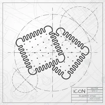 Vector two biscuits icon Stock Illustration