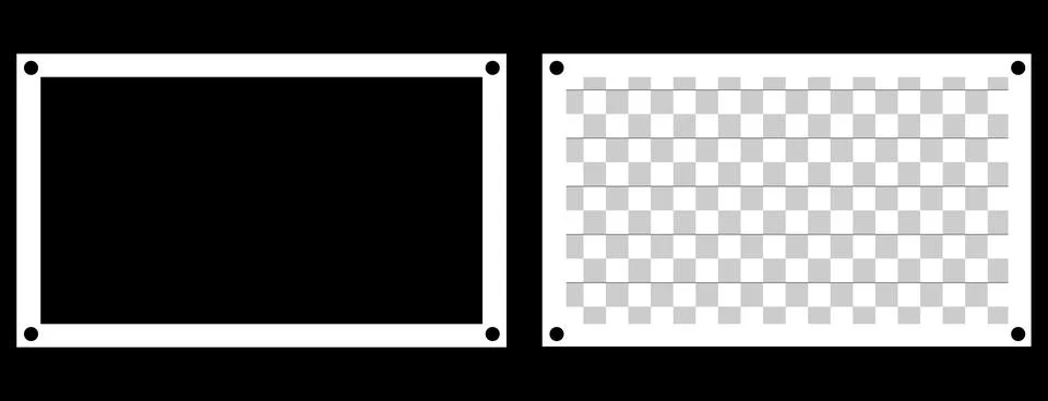 Vector two styles with whites black Stock Illustration