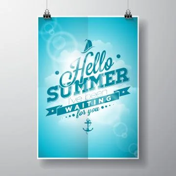 Vector typography design element for greeting cards and posters Stock Illustration