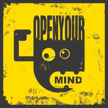 Vector typography poster Stock Illustration