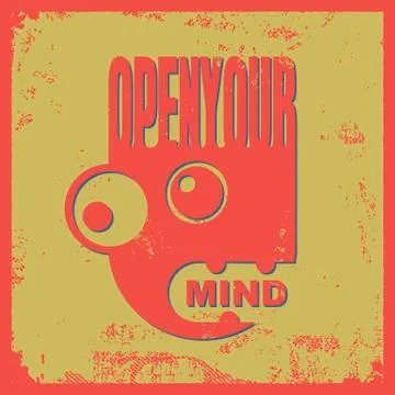 Vector typography poster Stock Illustration