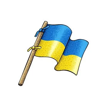 Vector of Ukrainian Flag Stock Illustration