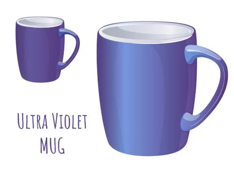 Vector ultra violet  Mug Stock Illustration