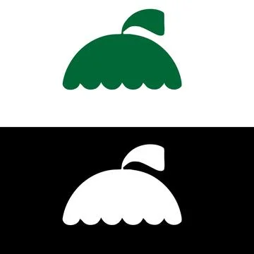 Vector umbrella icon design . Illustrazione stock