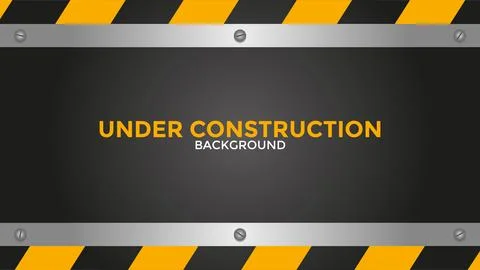 Vector of Under Construction Background. Perfect for warning content, attention  Stock Illustration
