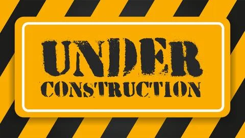 Vector of Under Construction Background. Perfect for warning content, attention  Stock Illustration