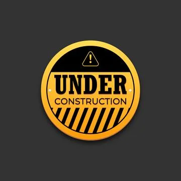 Vector under construction road sign design Stock Illustration