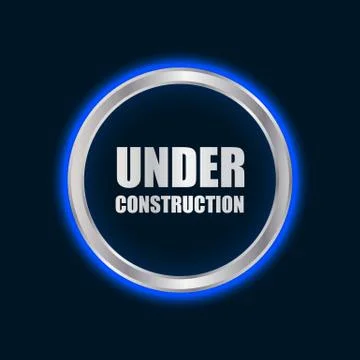 Vector under construction sign with plasma design Illustrazione stock